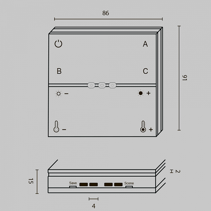 Lighting control DRC034-8-W