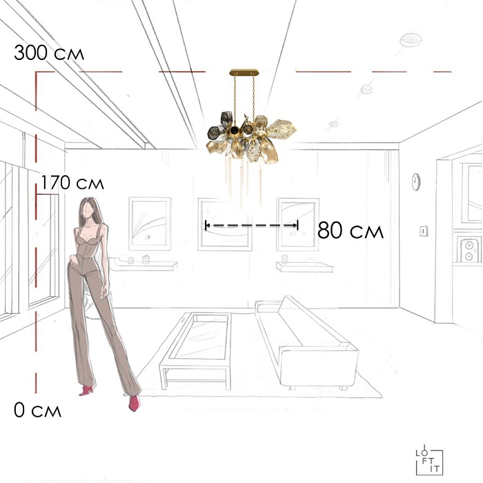 Люстра LOFT IT 10401/800L