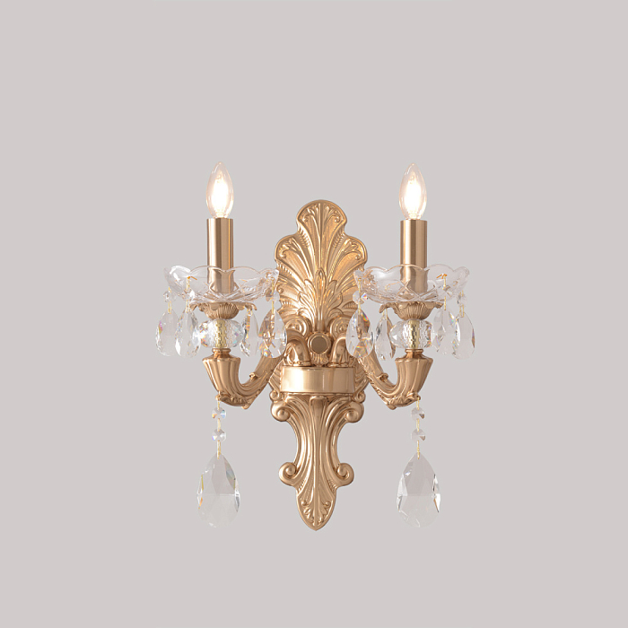 Crystal Lux ELIZABETH AP2 BRASS